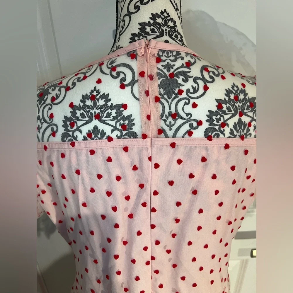 Pink Heart Midi Dress - Picture 3 of 5